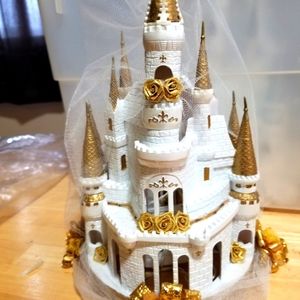 Cinderella castle cake topper